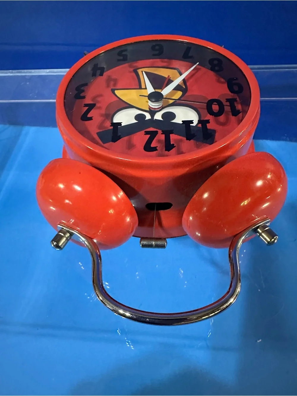 Disney Angry Birds Red Twin Bell Vintage Alarm Clock